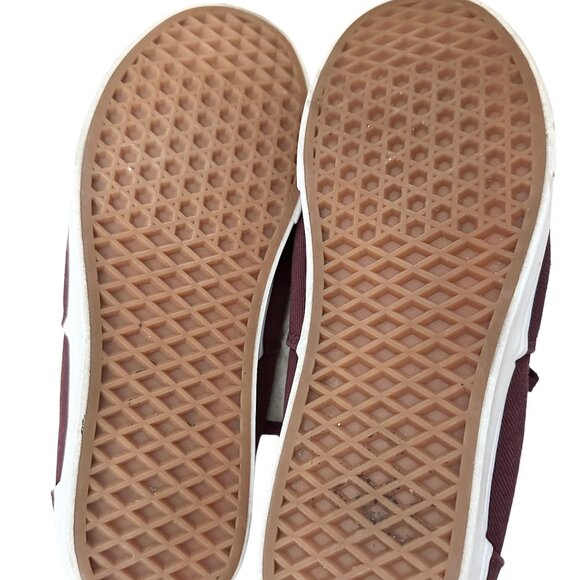 Vans Off The Wall Unisex Shoes Size 9.5 Burgundy Classic Canvas Skate TB4R - Picture 9 of 9
